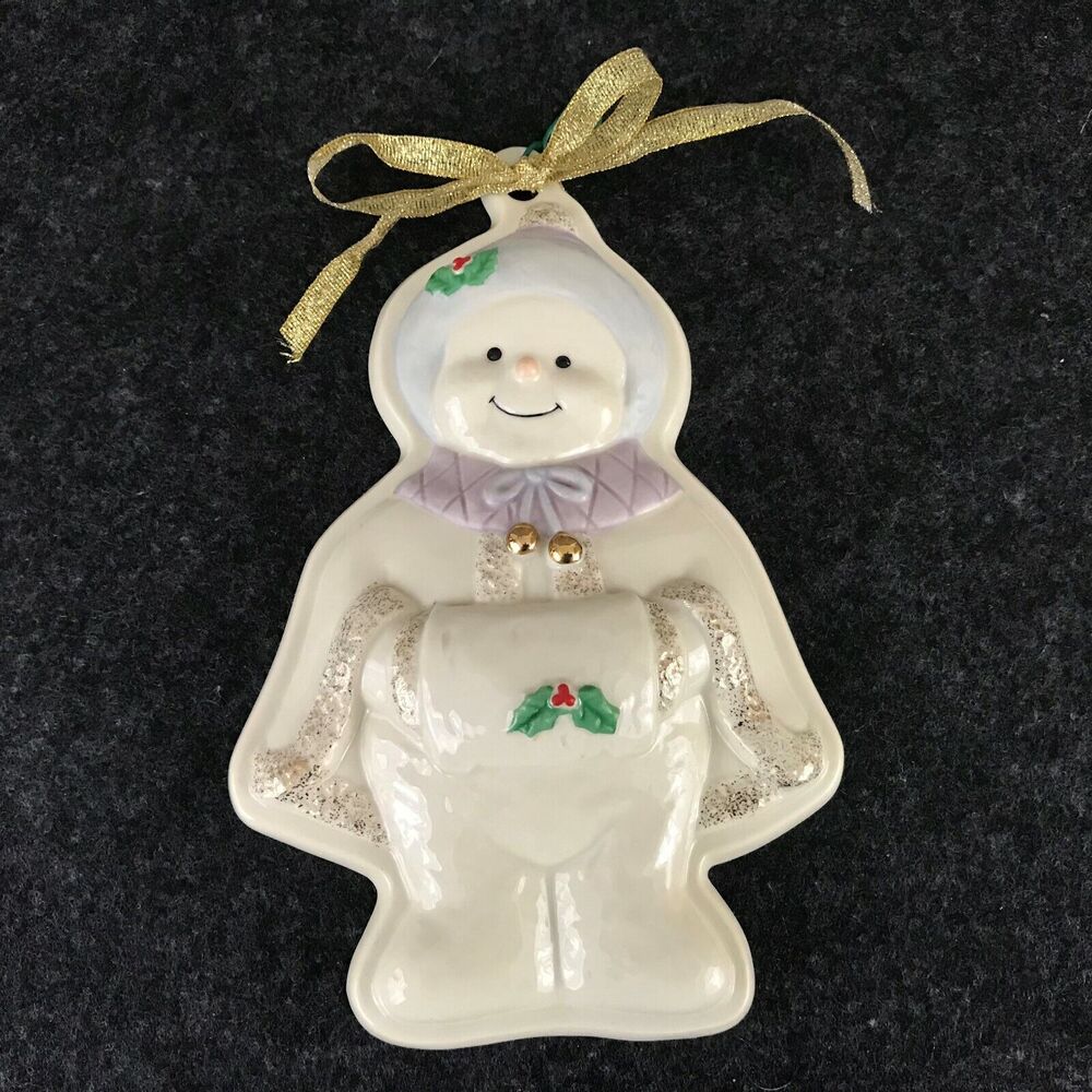 Lenox Snow-Woman Christmas Porcelain Ornament Cookie Cutter Press‎